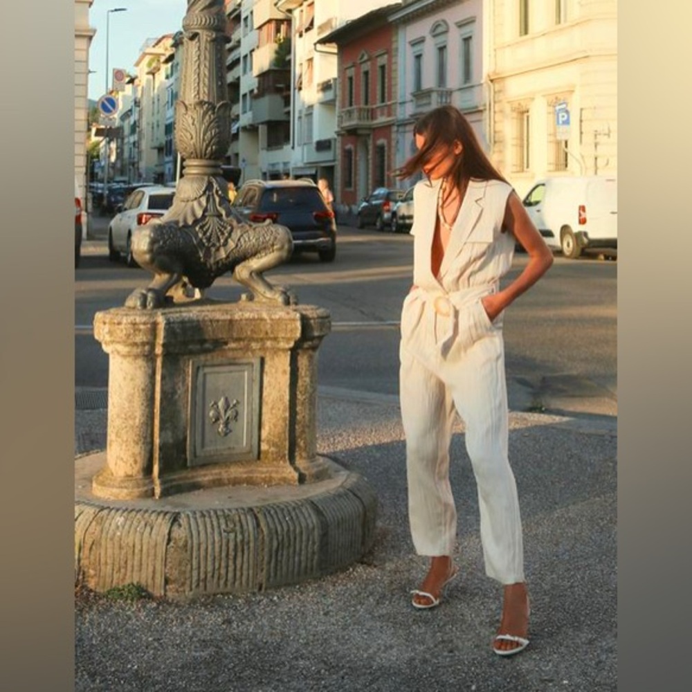 Zara Long Belted Jumpsuit | NWT